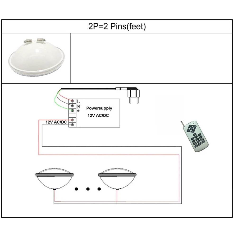 12W PAR56 RGB LED Underwater L - Xy Spa & Wellness Photos ulasan dan harga